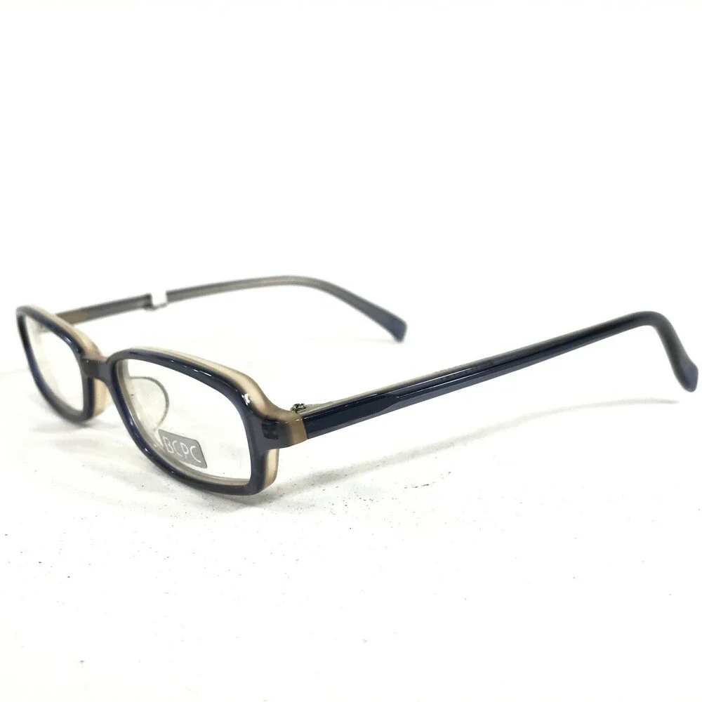 BCPC BP-156 COL.01 Eyeglasses Frames Gray Blue Rectangular Full Rim 48-17-137